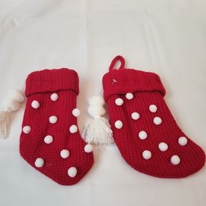 Set of two mini stockings